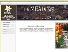 Tablet Screenshot of creekvillagehoa.com